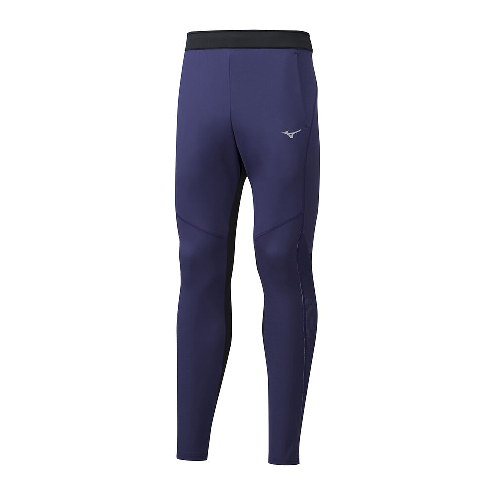 Leggings Mizuno Running Hineri Hybrid BT - Homem - Roxo Escuro - VZRID1423